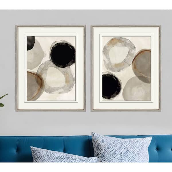 2 Piece Framed Graphic Print Abstract 32.00 in. x 26.00 in.