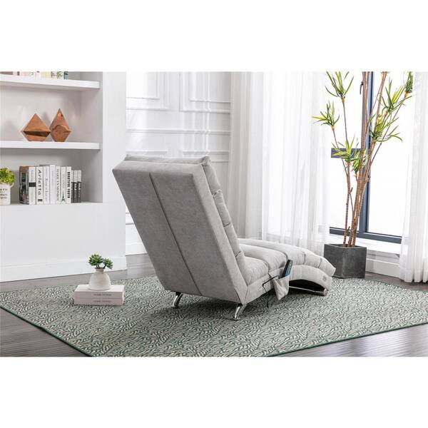 Light gray outlet chaise lounge