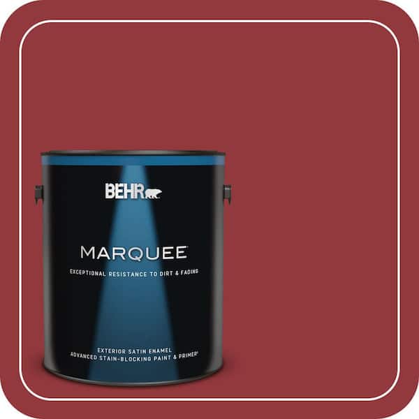 BEHR MARQUEE 1 gal. #ECC-32-3 Cherry Tree Satin Enamel Exterior Paint & Primer