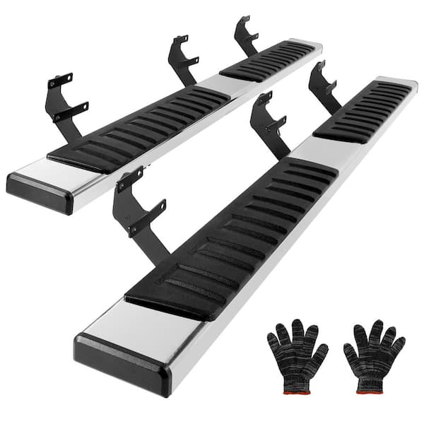 SKYSHALO Running Boards, 6 in. Step Bars Compatible with 2015-2023 Ford F150-Crew Cab, 500 lbs. Capacity, 2 Piece