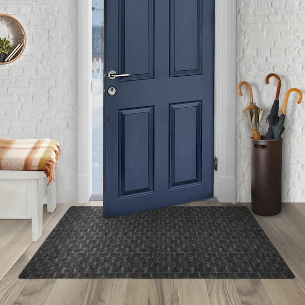 TrafficMaster Enviroback Charcoal 60 in. x 36 in. Recycled Rubber/Thermoplastic  Rib Door Mat 60-443-1902-30000500 - The Home Depot