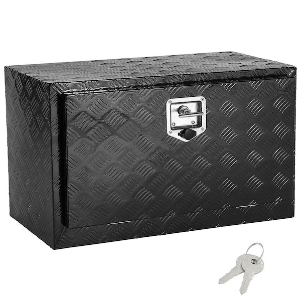 SKYSHALO Underbody Truck Box, 36 in. x 14 in. x 16 in. Pickup Storage Box, Heavy Duty Aluminum Diamond Plate Tool Box