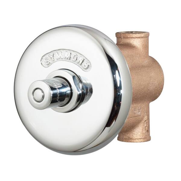 Symmons Showeroff 1-Handle Wall-Mounted Valve Trim in Polished Chrome (Valve Not Included)