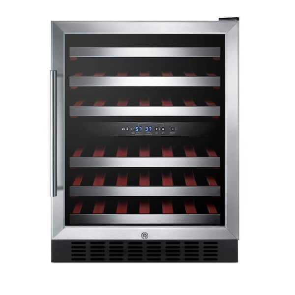 Summit Appliance 24 in. 36-Bottle Wine Cooler with Two Temperature Zones