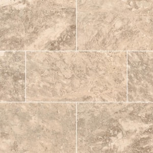 Cappuccino 12 in. x 24 in. Polished Marble Floor and Wall Tile (8 sq. ft./Case)