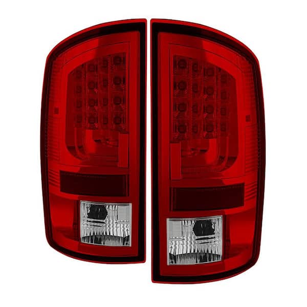 Spyder Auto Dodge Ram 07-08 1500 / Ram 07-09 2500/3500 Version 2 LED Tail Lights - Red Clear