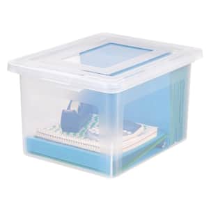 42 Qt. Letter/Legal Size File Storage Box in Clear