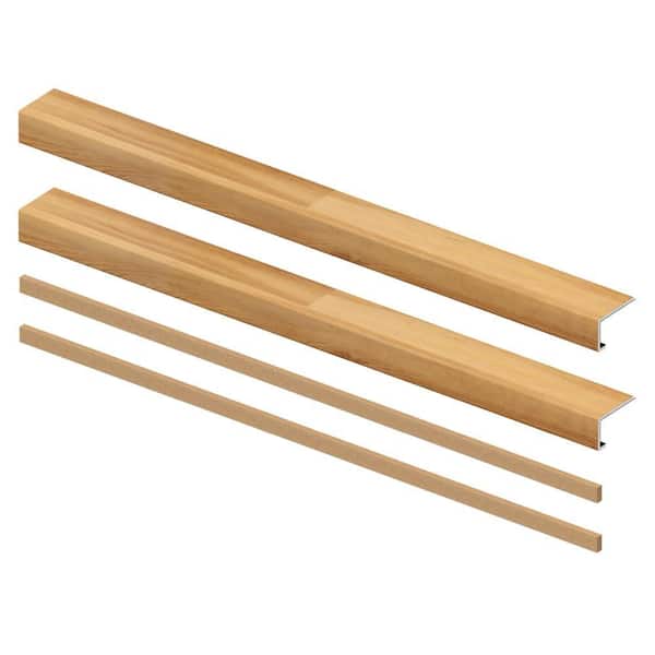Pinecrest 6.5 mm x 46 in. x 4 in. Exact Match Large Square Nose Open Stair Return/Landing Kit (2-Pack)