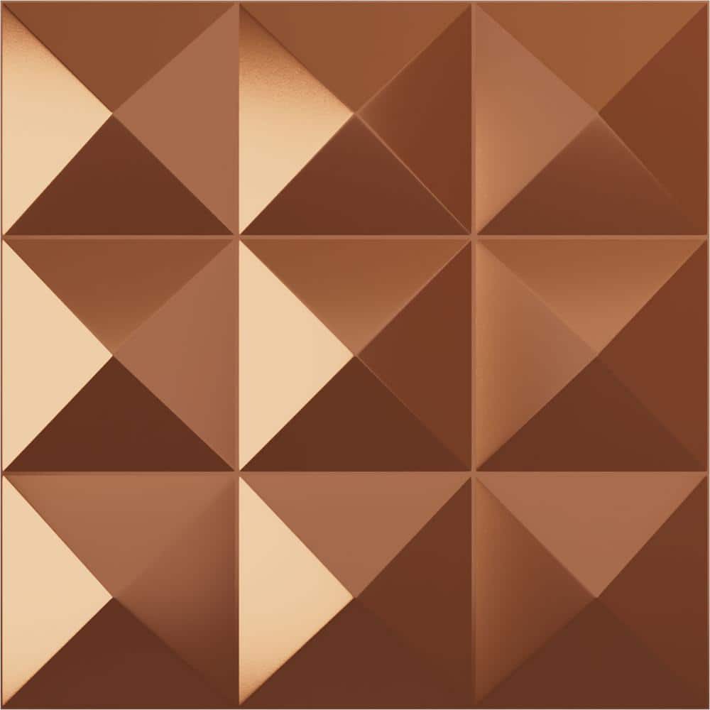 Benson Copper 1-1/3 in. x 1-5/8 ft. x 1-5/8 ft. Brown PVC Decorative Wall Paneling 12-Pack price history on PriceWatchPro