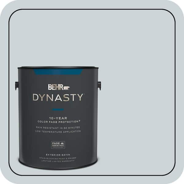 BEHR DYNASTY 1 gal. #N470-1 Ash Blue Satin Enamel Exterior Stain-Blocking Paint & Primer