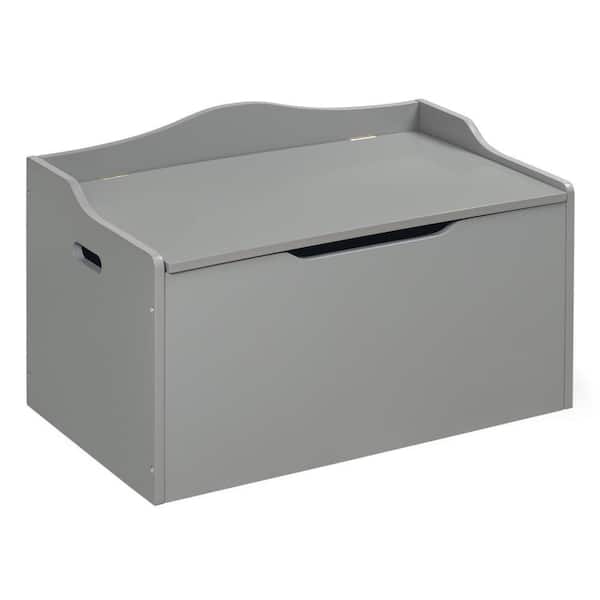Gray Bench Top Toy Box