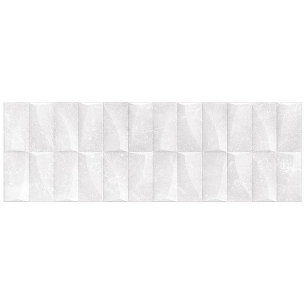 Apollo Tile Imprint 4 in. x 5 in. Matte White Ceramic Large Format Rectangle Wall and Floor Sample Tile