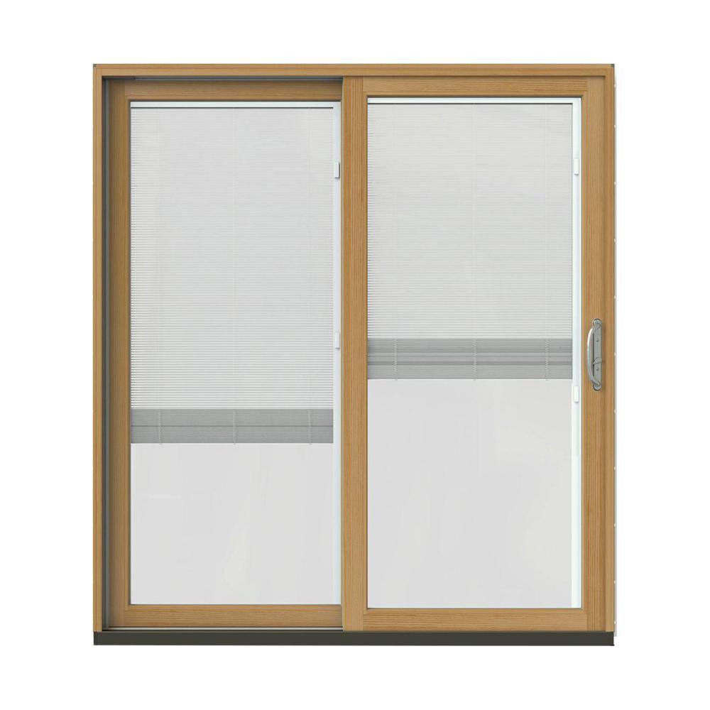 JELD-WEN 72 in. x 80 in. W-2500 Contemporary Green Clad Wood Left-Hand ...