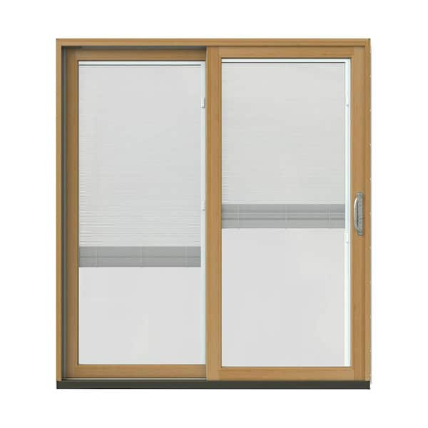 JELD-WEN 72 in. x 80 in. W-2500 Contemporary Green Clad Wood Left-Hand ...