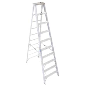 10 ft. Aluminum Step Ladder with 375 lb. Load Capacity Type IAA Duty Rating