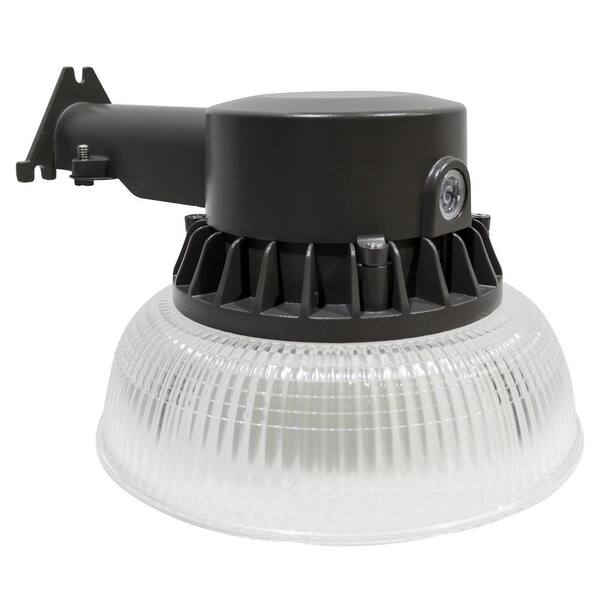 Spitzer 42-Watt Bronze Barn Light 4680 Lumens Outdoor Integrated LED Dusk to Dawn Security Area Light