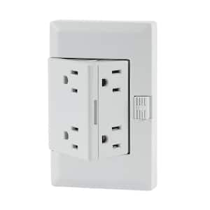 Leviton 15 Amp 1-Gang Recessed Duplex Power Outlet, White R52-00689-00W -  The Home Depot