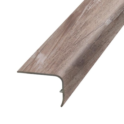 Winding Brook 1.32 in. T x 1.88 in. Wide x 78.7 in. L Vinyl Stair Nose Molding