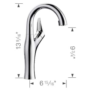 Artona Single-Handle Bar Faucet in Polished Chrome