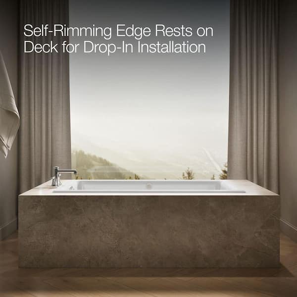KOHLER Tea-for-Two 66 in. x 36 in. Rectangular Whirlpool Bathtub