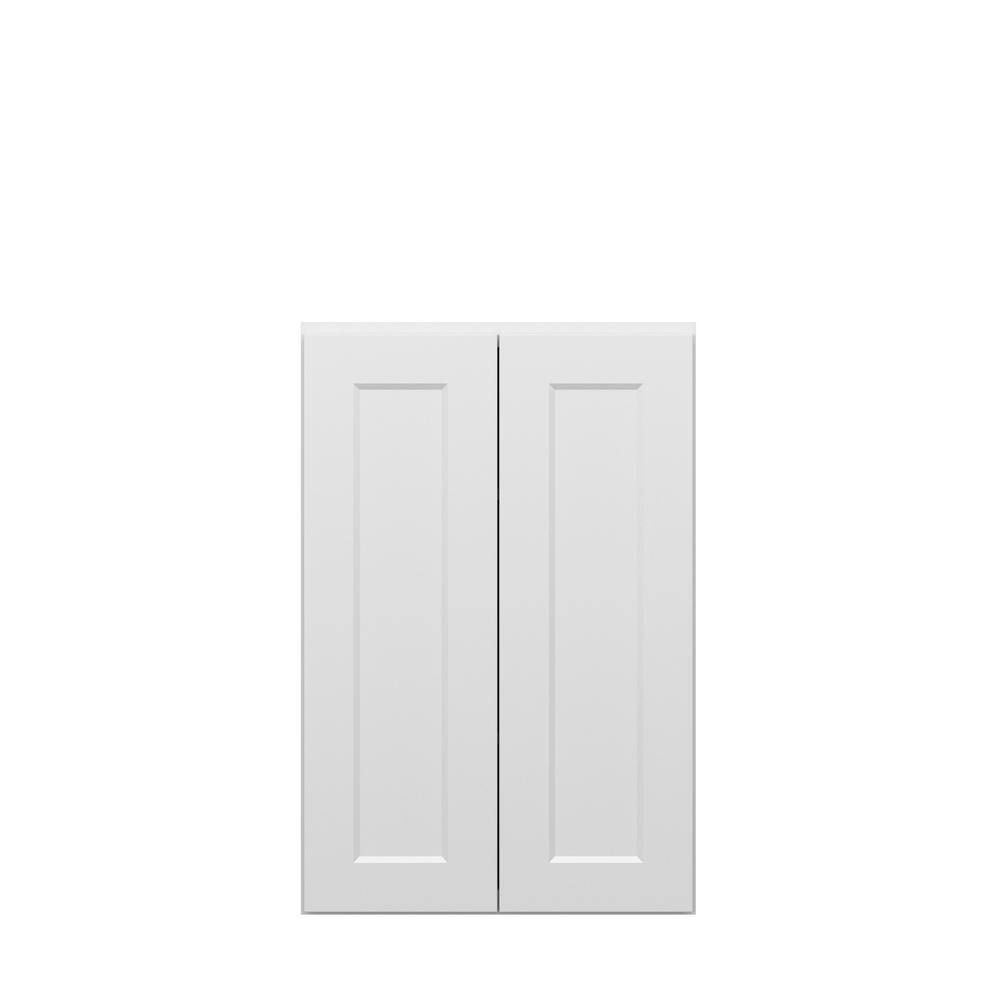 Norfolk Shaker 24 in. W x 36 in. H x 12 in. D in Painted White Plywood Asse