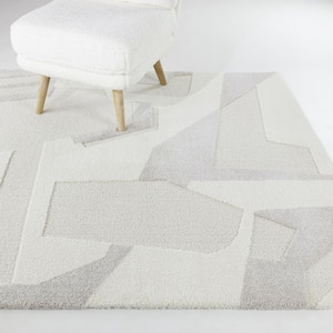 Jeremy Cream 7 ft. 10 in. x 10 ft. Abstract Indoor Area Rug