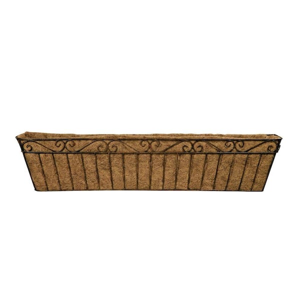 Deer Park 43 in. L x 8 in. D x 9 in. H Large Imperial Window Box with Coco Liner
