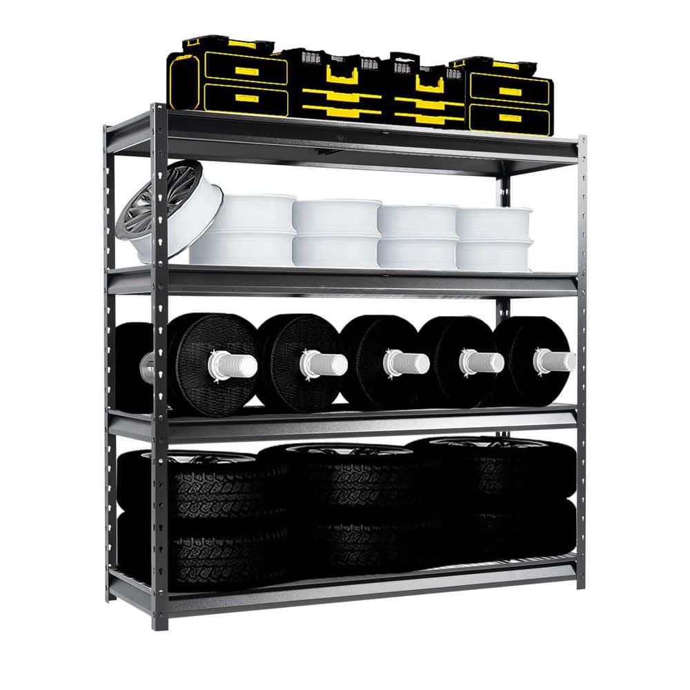 4-Tier Next-Generation Ultra Duty 12,000 lbs Capacity Garage Shelving, 72 in. W x 24 in. D x 72 in. H, Hammertone price history on PriceWatchPro