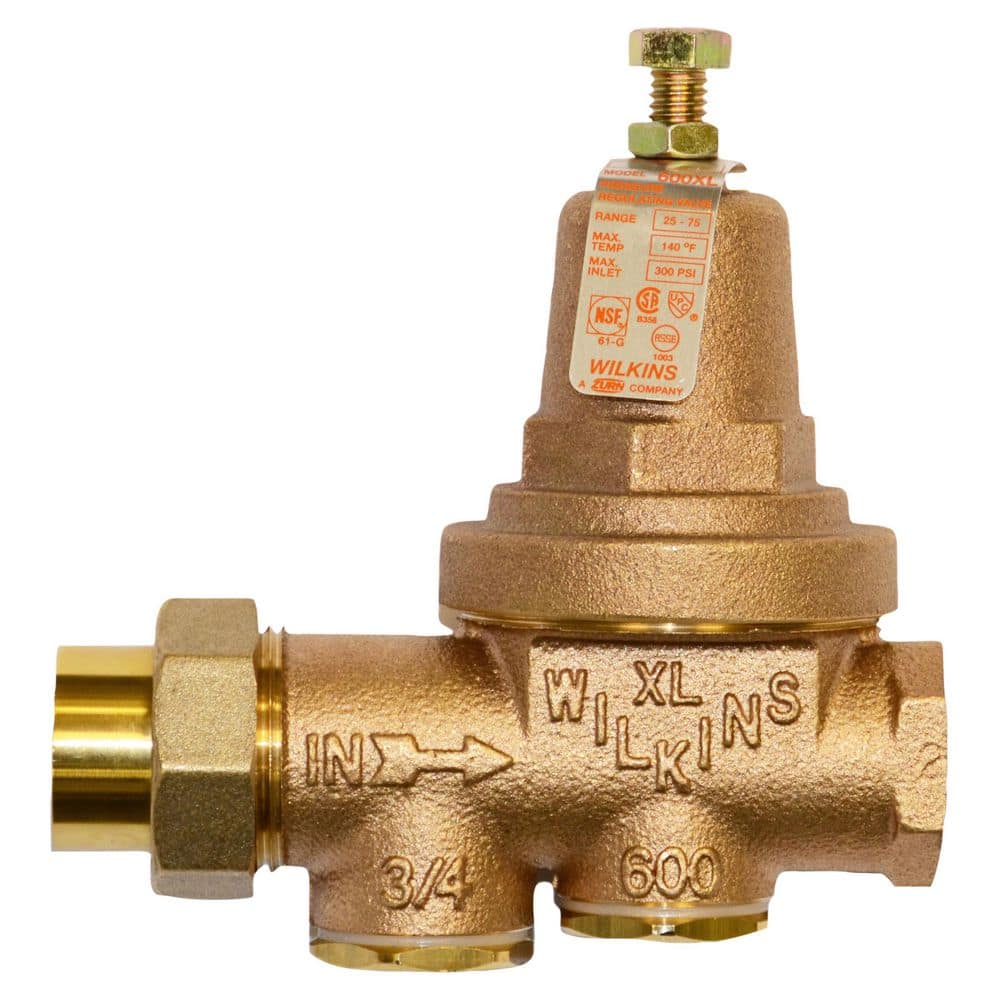Wilkins 1-1/2 in. 600XL Pressure Reducing Valve with a spring