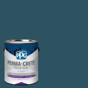 Color Seal 1 gal. PPG1149-7 Blue Bayberry Satin Interior/Exterior Concrete Stain
