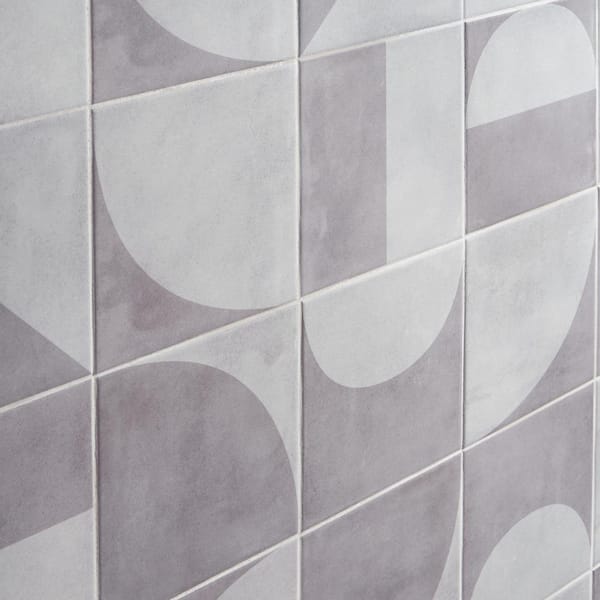 Ivy Hill Tile Quincy Dark Gray 7.87 in. x 7.87 in. Matte