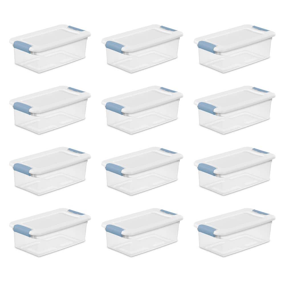 6 qt. Storage Box Stackable Latching Container in Clear (12-Pack) price history on PriceWatchPro