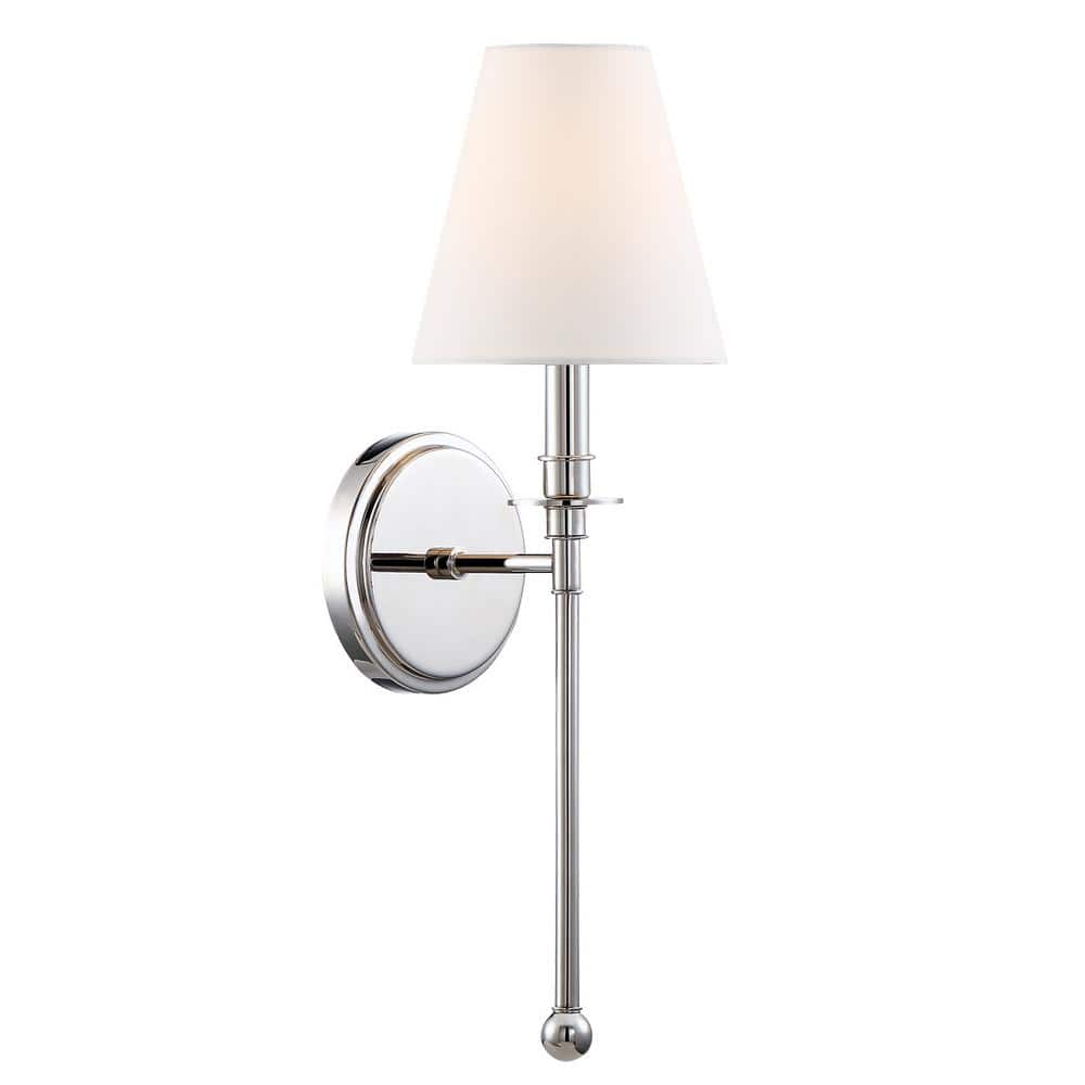 Nickel Dimmable 14.5" Direct Wired Electric Sconce