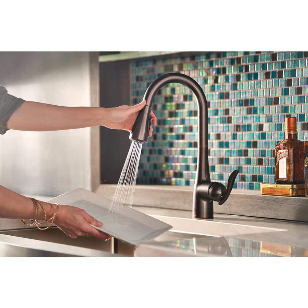Oil Rubbed Bronze Pull-Out Spray Kitchen Faucet