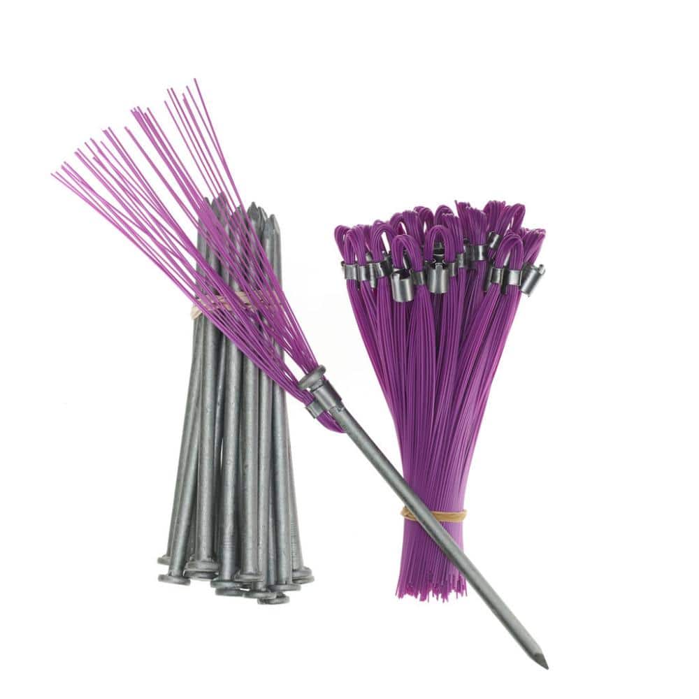6 in. Purple Survey Markers – Whiskers with Steel Nails (25-Pack) price history on PriceWatchPro