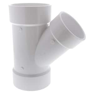 NIBCO 4 in. x 4 in. x 4 in. x 2 in. x 2 in. PVC DWV All Hub Sanitary ...