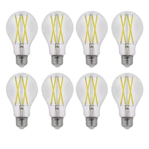 100-Watt Equivalent A21 Dimmable Filament CEC 90+ CRI E26 Medium Base LED Light Bulb, Daylight 5000K (8-Pack)