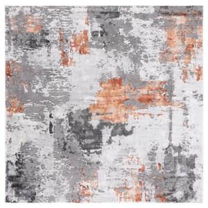Craft Gray/Brown 4 ft. x 4 ft. Gradient Abstract Square Area Rug