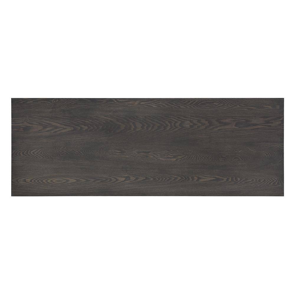 Transitional Gray Ash Veneer Counter Height Dining Set with USB Ports
