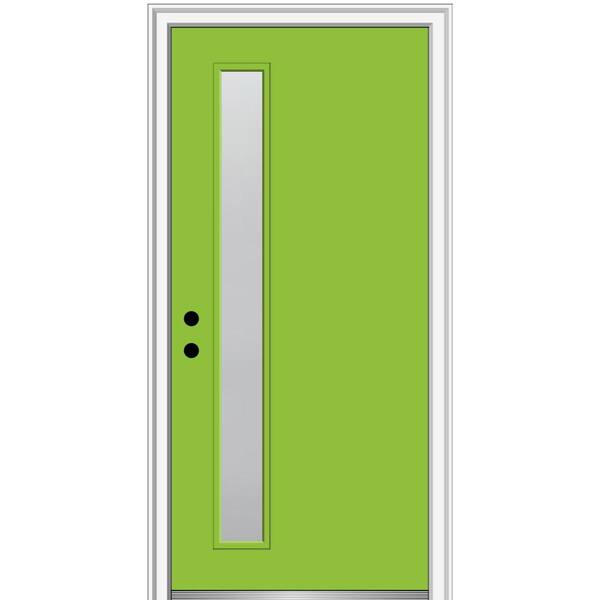 MMI Door 32 in. x 80 in. Viola Right-Hand Inswing 1-Lite Frosted ...