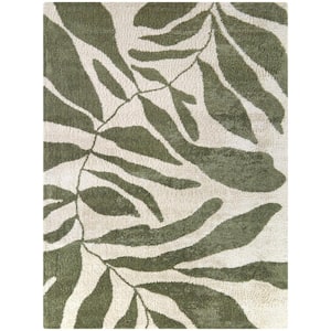 Misan Green 4 ft. x 6 ft. Abstract Area Rug