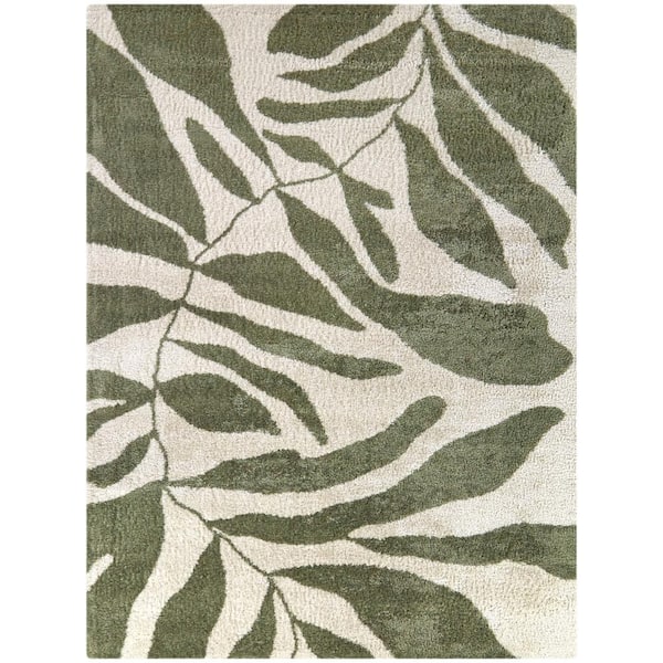 BALTA Misan Green 5 ft. x 7 ft. Abstract Area Rug