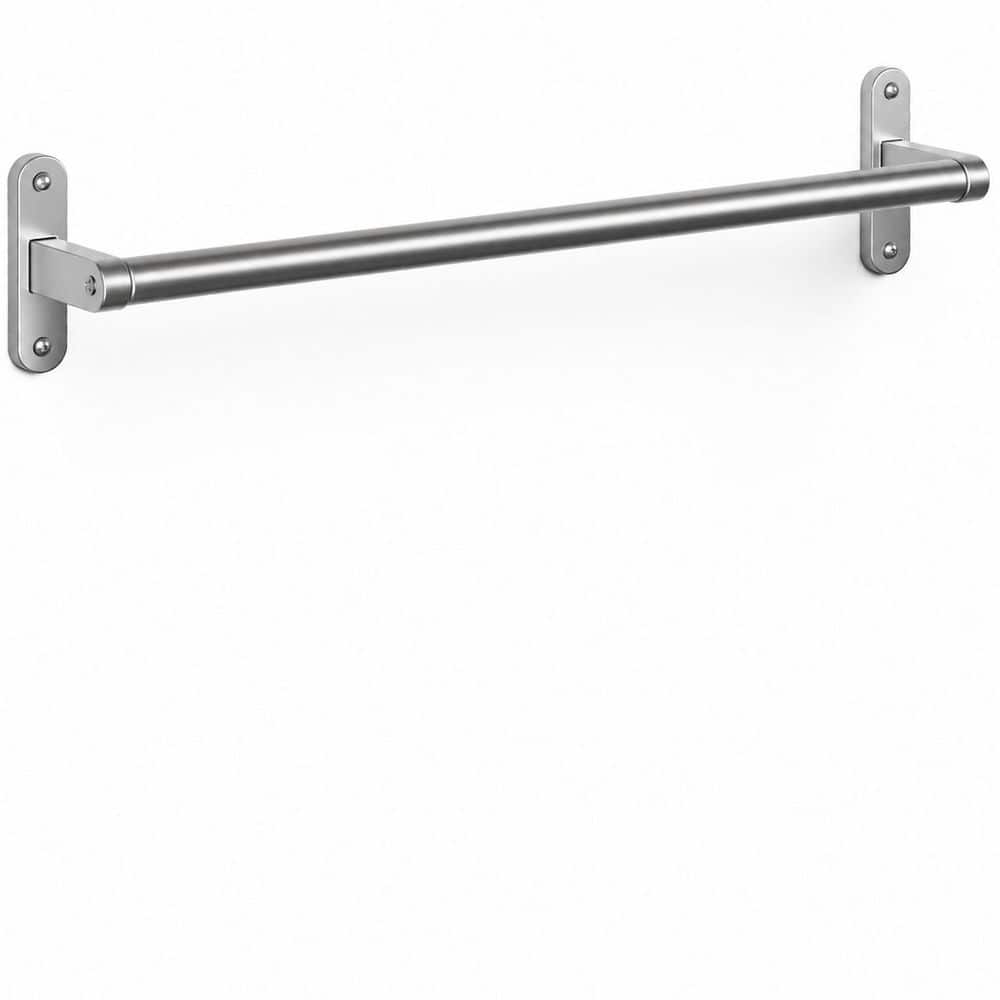 24 in. Towel Rack Wall Mounted Bath Accessory in Brushed Nickel, Rustproof Aluminum, Space-Saving, Modern Bathroom Decor price history on PriceWatchPro