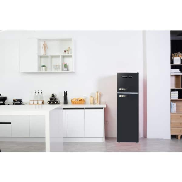 ARCTIC CHEF 10 cu. ft. Retro Mini Refrigerator in Black with