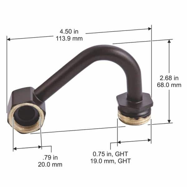 Liberty Garden Products ELB0002 Replacement Elbow Connector, Bronze