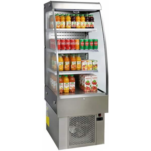Elite Kitchen Supply 21.5 in. 8.8 cu. ft. Open Refrigerator Display ECF250 Stainless