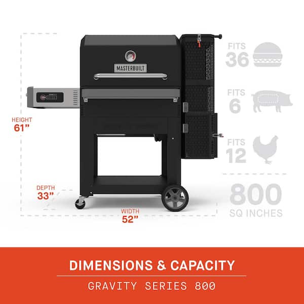 Masterbuilt Electric Smoker Masterbuilt Gravity Series 800 Digital