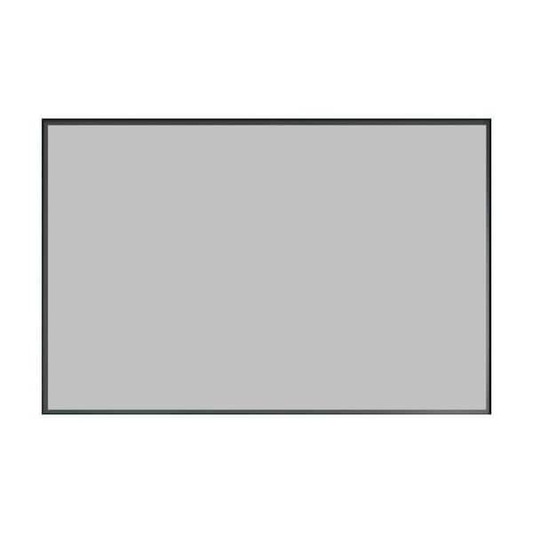 Unbranded Black 36 in. W x 30 in. H Farmhouse Rectangle Aluminum Framed Mirror Wall Mirror Vanity Mirror