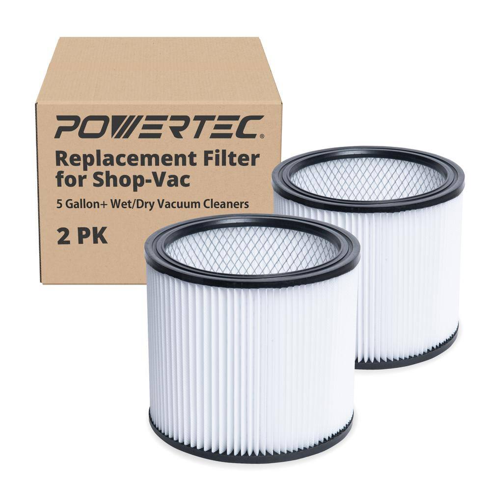 2-Pack Wet/Dry Cartridge Filter Kit – Fits Shop-Vac 9030400, 90585, 5+ Gallon Models