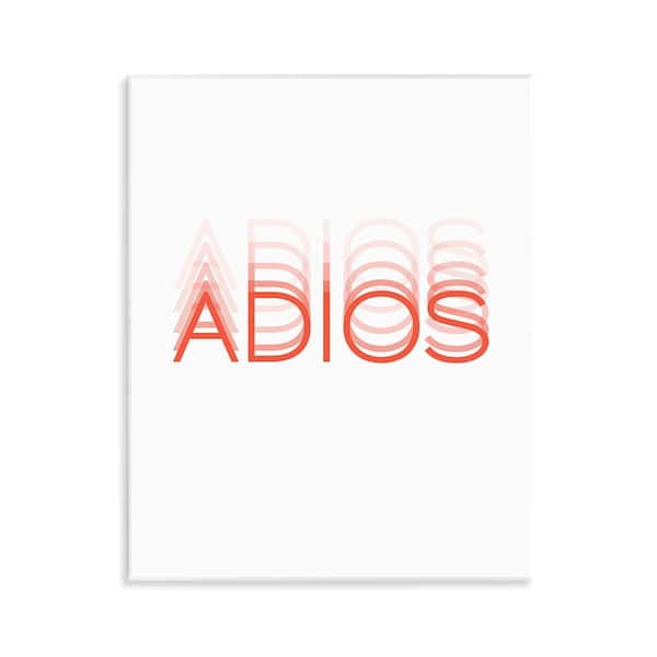 Stupell Industries Goodbye Minimal Typography by SD Graphics Studio Unframed Wall Plaque Typography Graphic Art Print 14 in. x 11 in.